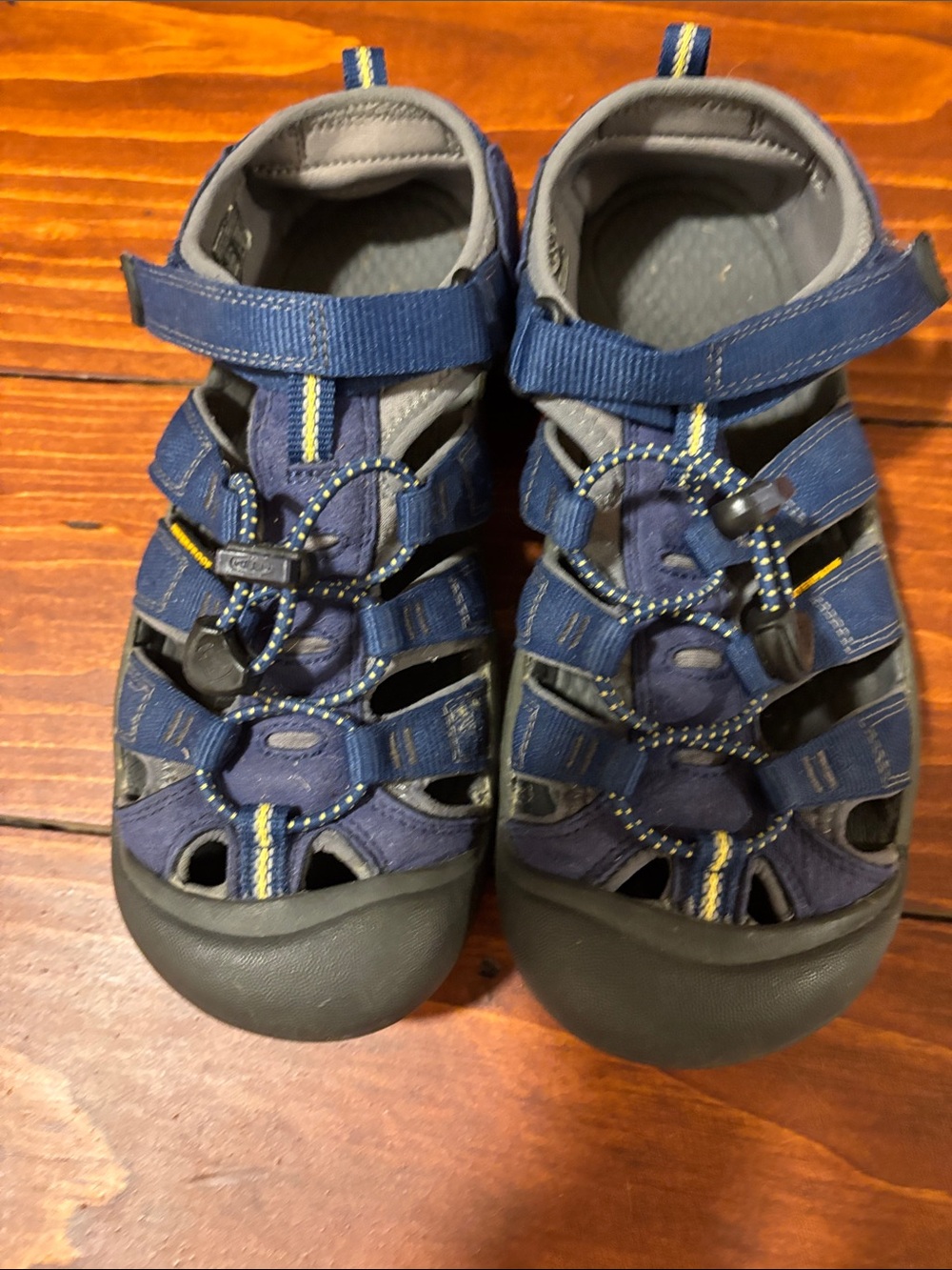 Keen Kids Navy Blue and Yellow Outdoor Sandals